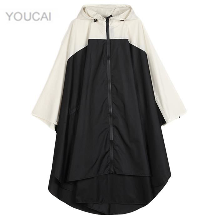 Poncho De Pluie Imperméable Unisexe Stynice - Léger 290g - Taille Unique - Usage Randonnée, Camping, Pêche (140x210 Cm)