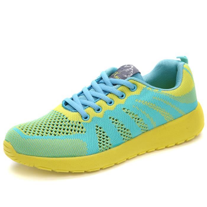 Chaussures De Sport Enfants - Baskets Légères Respirantes, Semelle élastique, Fermeture Velcro, Pour Course Et Jeux