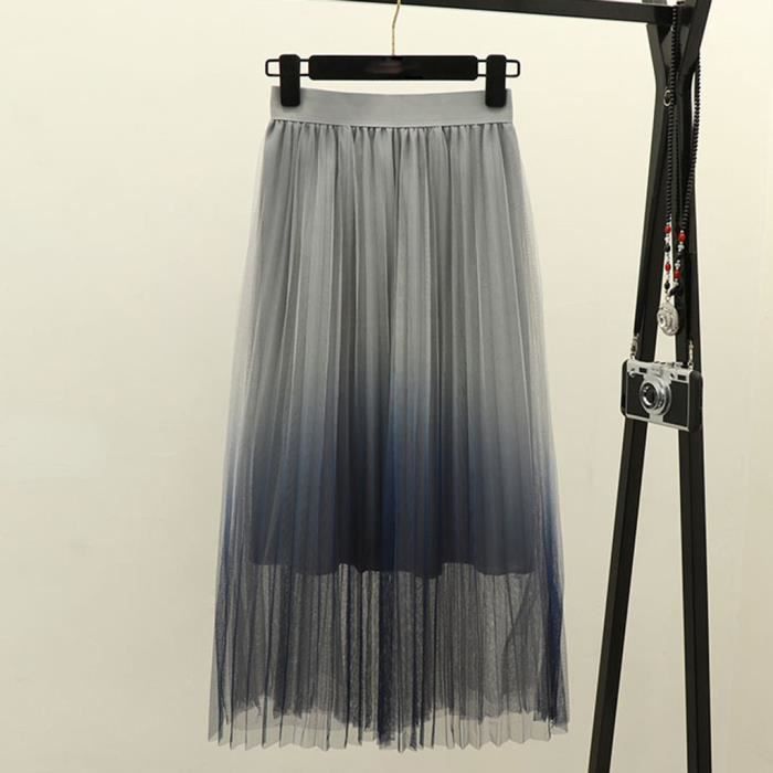 Jupe Longue Tulle Tutu Femme Princesse Jupes Douces Jupe Party Beach Multi Gris Cdiscount Pret A Porter