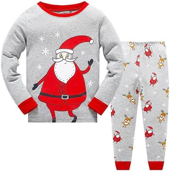 1 6 Ans Bebe Enfant Garcon Fille Ensemble De Pyjamas Pere Noel Imprime T Shirt Manches Longues Pantalon Gris Cdiscount Pret A Porter 1 6 Ans Bebe Enfant Garcon Fille Ensemble De Pyjamas Pere Noel Imprime T Shirt Manches Longues Pantalon Gris Cdiscount Pret A Porter