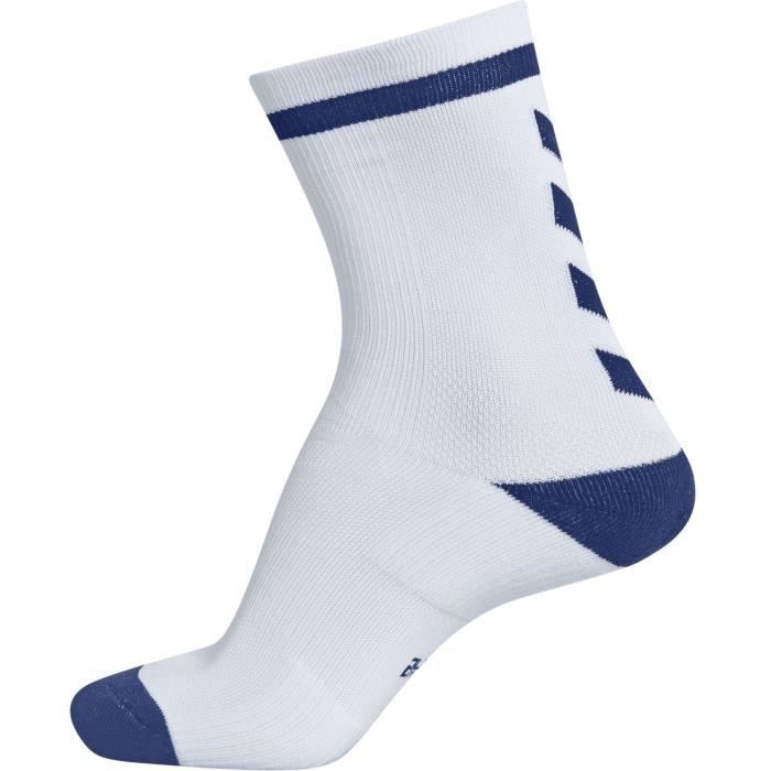 Chaussettes HUMMEL Elite Indoor Sock Low - Blanc et Bleu