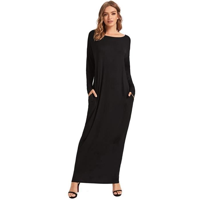 Oversize Femme Col Rond Manche Longue Ceinture Loose Casual en vrac Robe Dresse Oversize Femme Col Rond Manche Longue Ceinture Loose Casual en vrac Robe Dresse
