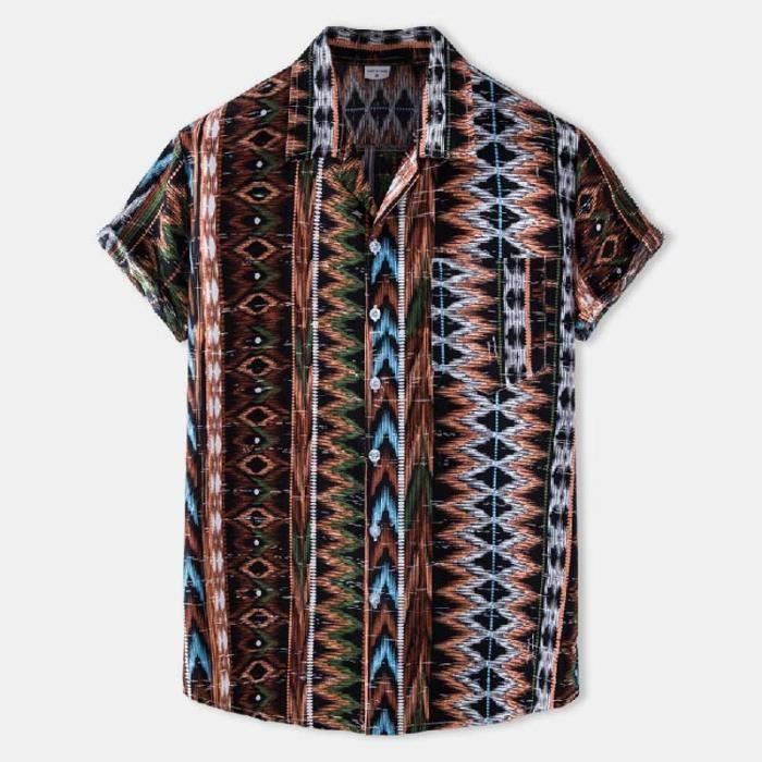 Chemise Hawaïenne Cheval Drôle - Manches Courtes Boutonnée, Imprimé Tropical Fun, Homme Femme, Style Décontracté Plage