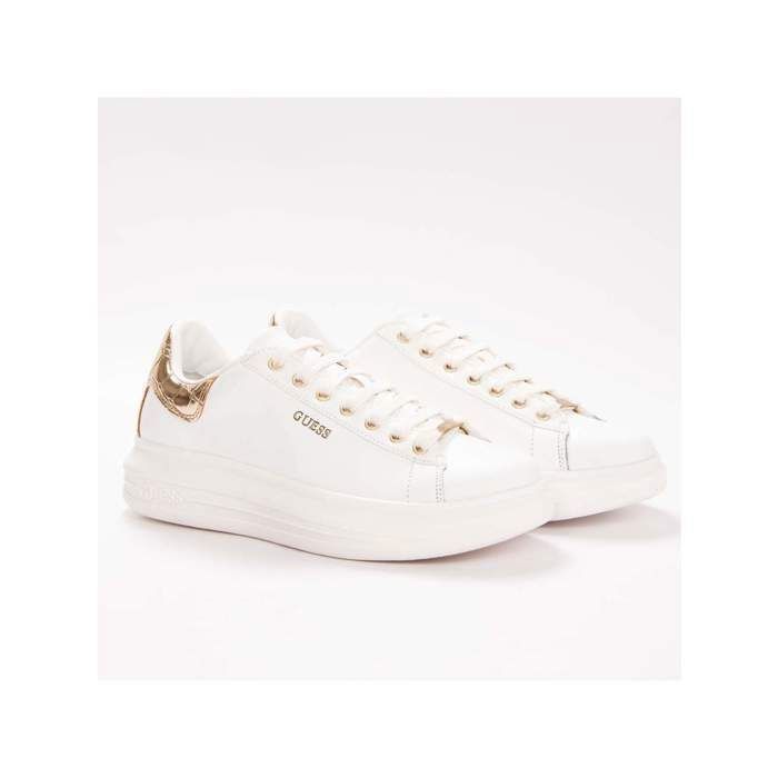 Basket Guess Reea logo appliqué sneaker Femme Blanc