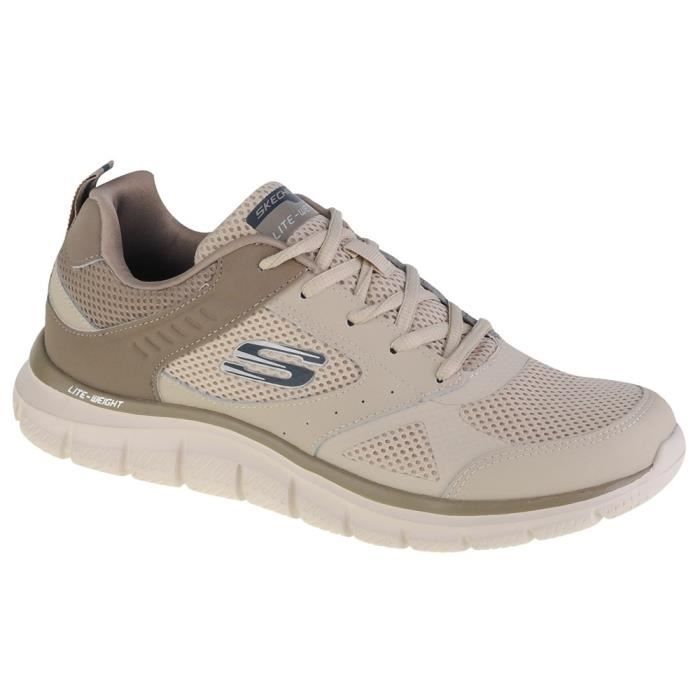 Chaussures de Running Multisport - SKECHERS Tracksyntac Creme - Homme/Adulte - Beige