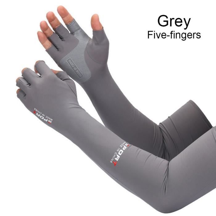 Manchons UV Compression Noirs Unisexe - Protection Solaire Sport - Taille Unique