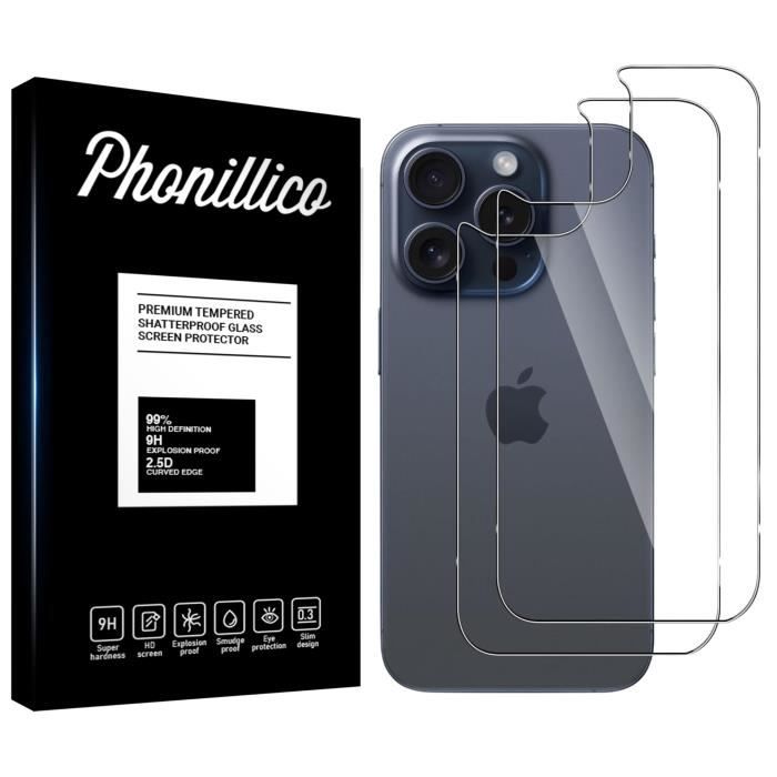 Film Verre Trempé pour iPhone 15 - iPhone 15 PRO [Pack 2] Vitre Protection  Ecran Phonillico®