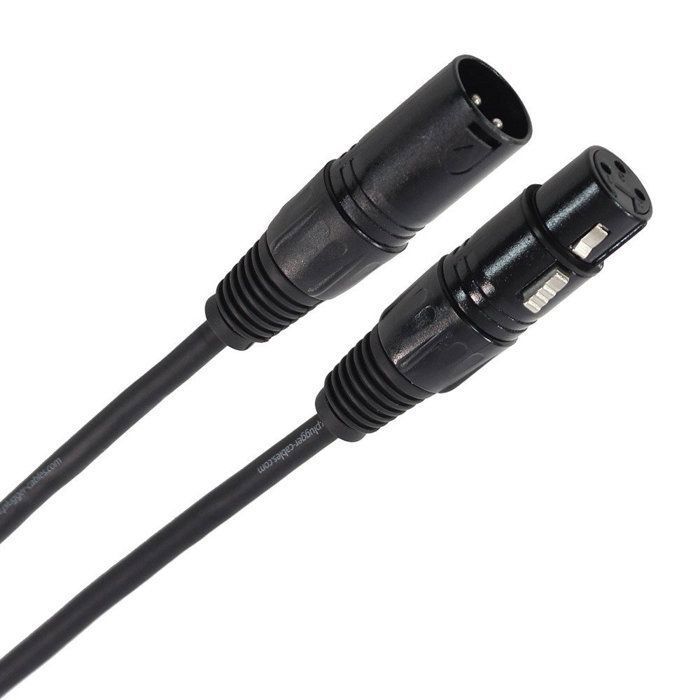 Câble Adaptateur XLR 5 Broches Mâle Vers 3 Broches Femelle - 0.25m, Blindé, Pour DMX/audio