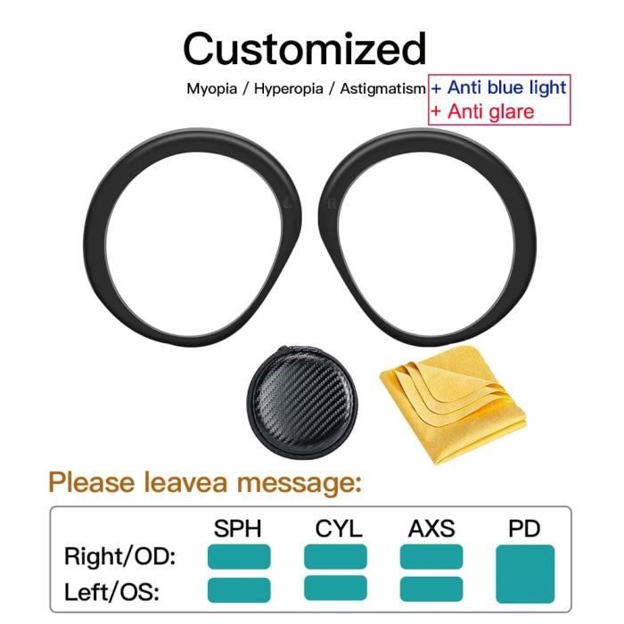 Sing-Lentilles myopes pour Oculus Quest 2 Lentille myope VR protégeant