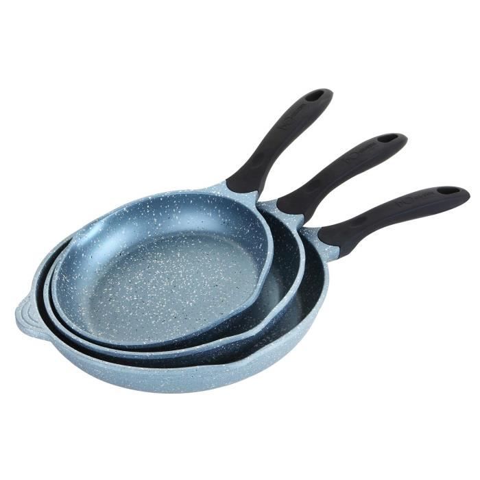 Monix Mineral po/êle Grill carr/ée avec Rayures 28/ x 28/ cm en Aluminium forg/é avec rev/êtement Type Pierre Anti-adh/ésif sans PFOA,/ Induction