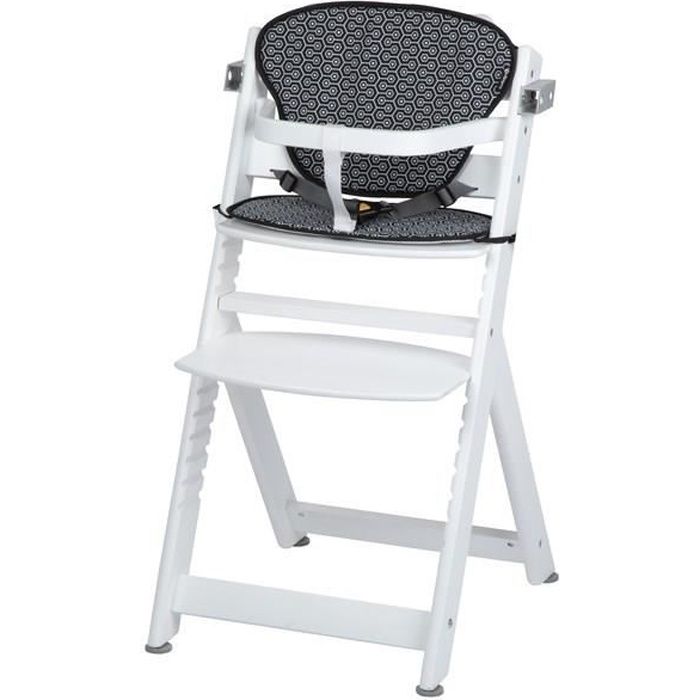 Safety 1st Chaise Haute Timba Avec Coussins Blanc Et Gris Cdiscount Puericulture Eveil Bebe