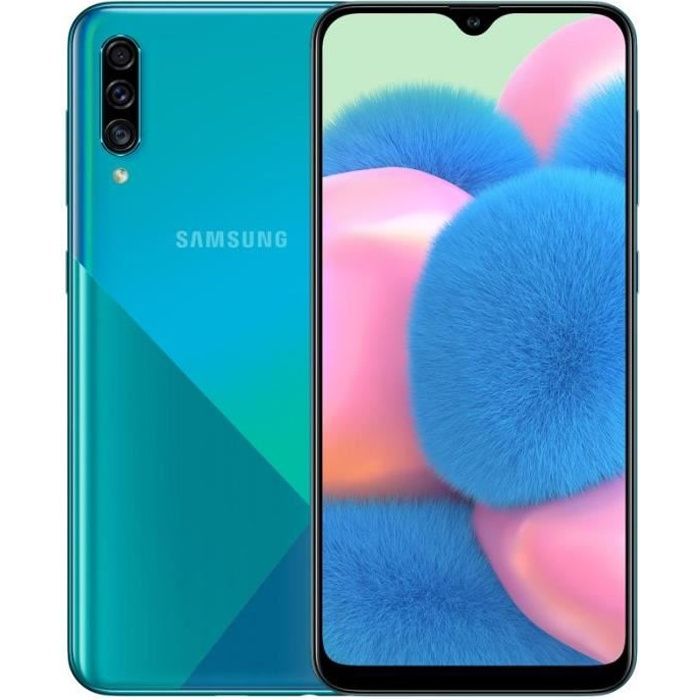 Top achat T&eacute;l&eacute;phone portable Samsung Galaxy A30s - 128Go, 4Go RAM - Vert pas cher