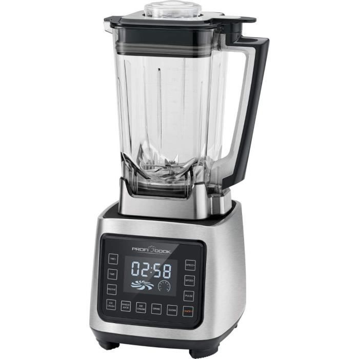 Carafe Verre 1,5 L Lacor Pour Mixeur Complet - 4 Lames Inox, Couvercle Hermétique - Smoothies & Jus
