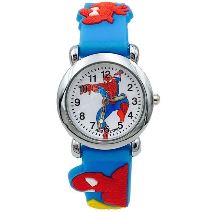 Montre LED Kiddus Fluorescente Pour Enfants - Design Barcelone - Silicone Confortable