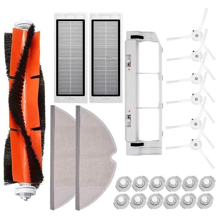 Kit D'accessoires Pour Robot Aspirateur Xiaomi & Roborock - Brosse Latérale & Filtre De Rechange