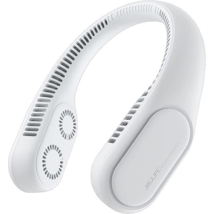 Ventilateur De Cou Portable Rechargeable 4000mAh - Sans Lame, Mains Libres - Idéal Sport, Voyage, Maison - Vert
