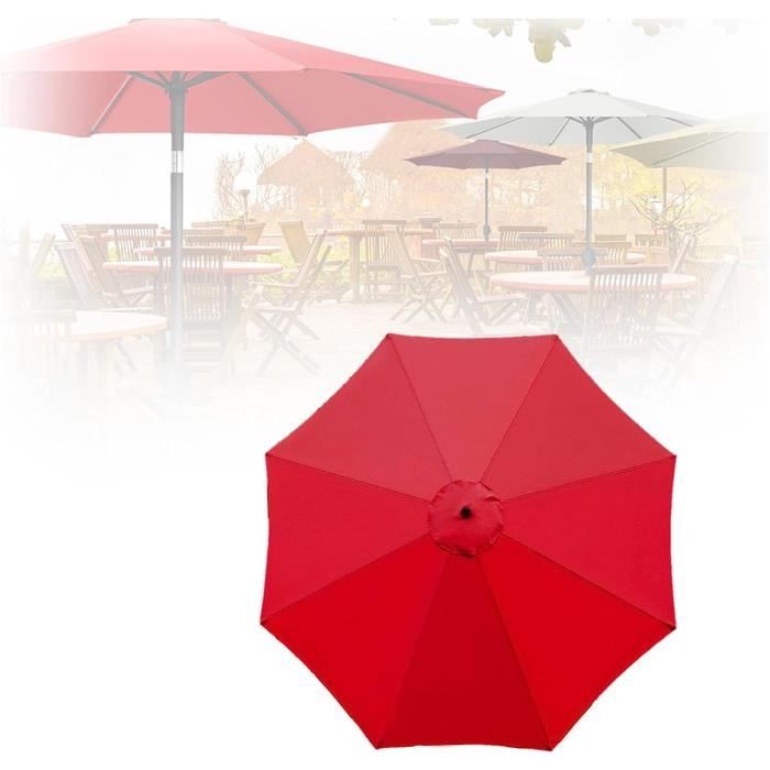 Auvent De Rechange Pour Parasol De Terrasse 2.7M-3 M, 6-8 Baleines