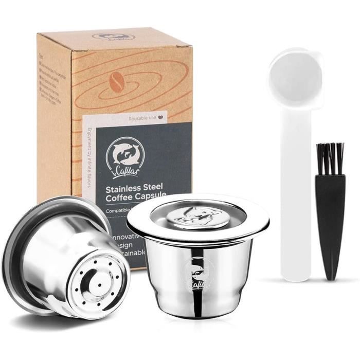 Capsules De Café Rechargeables En Acier Inoxydable Réutilisables Avec