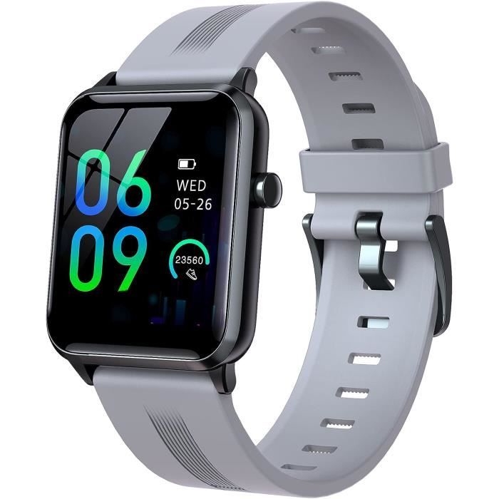 Montre connectée KUMI KU7 Meta avec écran haute définition de 2.01 pouces, appels Bluetooth