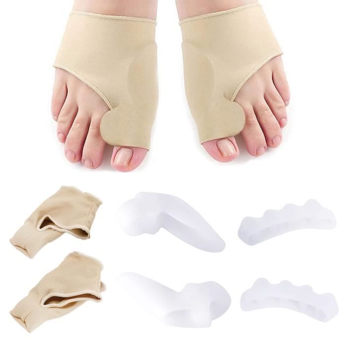 2 Paire Orthèses Hallux Valgus, Gros Redresseur Orteil-Correcteur Orthopédique Pour Epitact Hallux Valgus, Pour Amortir Hammer Toe, Soulagement De La Douleur Aux Pieds De Jour Et Nuit