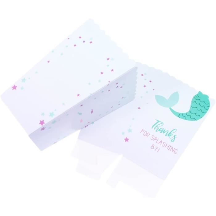 12 Pièces Coffrets Cadeaux Sirène Boîtes à Bonbons Sirène