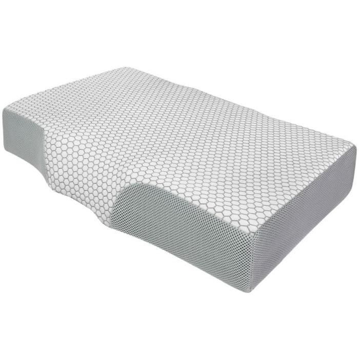 ® Oreiller AntiRides, Antiâge, Oreiller Cervical Ergonomique, Oreiller à Mémoire de Forme