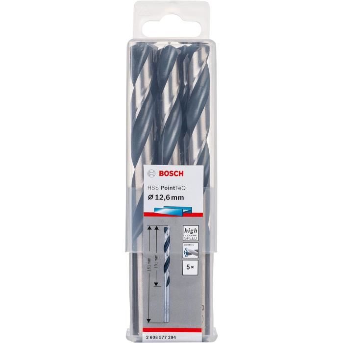 Lot De 10 Forets Hélicoïdaux HSSE-TiN 6.6mm Pour Métaux - Qualité Allemande