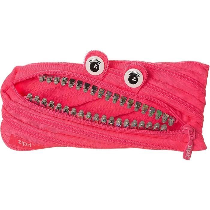 Trousse à Crayons 3 Couches Motif Ours - 21x10x7 Cm - Toile Oxford - Double Fermeture éclair - Pour école, Bureau
