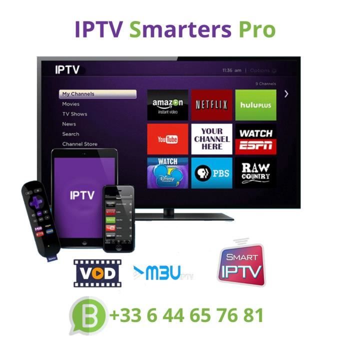 ABONNEMENT IPTV PREMIUM 4K/UHD 12 MOIS