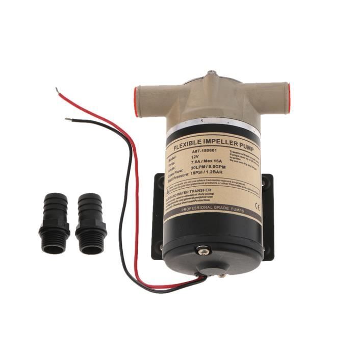 Pompe à Eau 12V 131 PSI - Débit 4-6 L/min, Pour Camping-car, Bateau, Jardin, Nettoyage