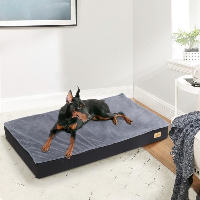Comparer les prix de Panier pour Grand Chien XL Déhoussable Coussin Chien Grande Taille Lit pour Chien Orthopédique Lavable 105x70x10cm