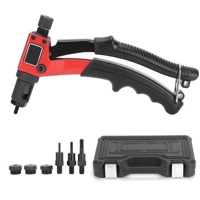 VBESTLIFE Outil à riveter Pistolet à rivets manuel à 2 poignées Clou à ...
