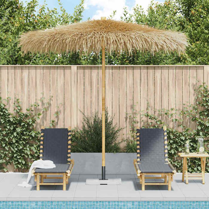 vidaXL Parasol en Bambou avec Toit en Feuille de Bananier Pare Soleil Parasol de Jardin Parasol de Patio Terrasse Extérieur 43160