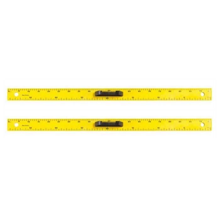 Lot De 10 Règles En Acrylique Incassable - 15 Cm Transparentes Avec Double Graduation Cm/pouces