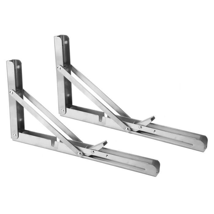 Jortmrd Lot De 2 Extensions Bureau Pliable En Acier - Support Clavier Avec Pince C Réglable Pour Ordinateur Et Table De Bureau (Noir)