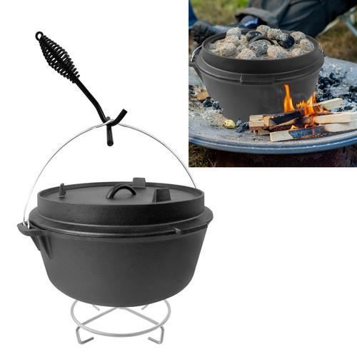Set De Camping Lehman's – Marmite Fonte, Poêle, Four Hollandais – Cuisine Feu De Camp