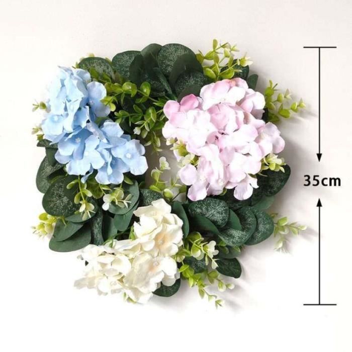 Couronne D'Eucalyptus Artificielle 30 Cm - Déco Verte Naturelle Pour Porte, Mariage & Intérieur Toute L'Année