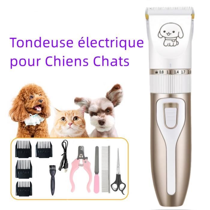 Meilleurs prix pour Tondeuse pour Animal Chien Chat Professionnelle électrique, toilettage épilation poils coupe-cheveux Ciseaux Peigne Coupe-ongles