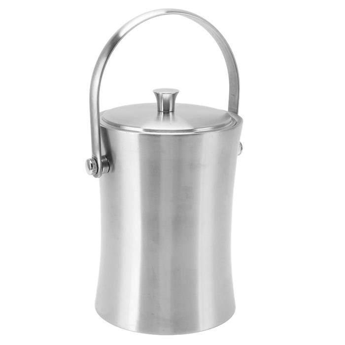 Seau à Glace Houdini W4710T - Double Paroi Inox - Avec Pinces - Garantie 5 Ans