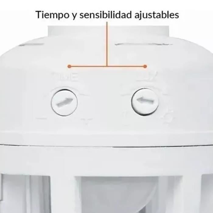 Douille Capteur E27 Avec Détecteur Mouvement - Portée 6m - Temps Retard Réglable 10-300s - Pour Garage, Sous-sol