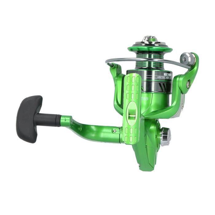 OriGlam Mini Moulinet Spinning Métal – Rapport 4.3:1, Léger & Puissant Pour Carpe, Bar, Pêche En Mer & Rivière