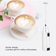MILLIONTEK Machine à mousse électrique pour mousseur à lait café Lattes Drink Mixer (Silver)-1
