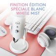Microphone USB - Blue Yeti Premium - Pour Enregistrement, Streaming, Gaming, Podcast sur PC ou Mac - Blanc White Mist-1
