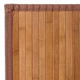 Lot de 2 tapis de sol antidérapant, moquette à rayures en bambou coloris naturel-Longueur 90 x Profondeur 60 cm -JUANIO-1
