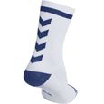 Chaussettes HUMMEL Elite Indoor Sock Low - Blanc et Bleu-1