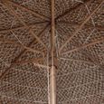vidaXL Parasol en bambou avec toit en feuille de bananier 210 cm-1