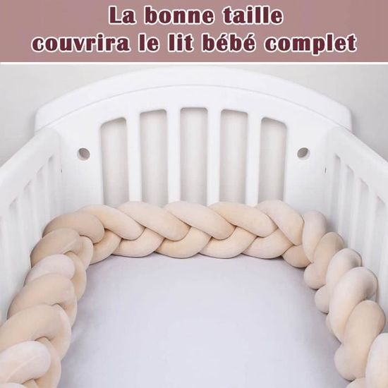 IIQI® 3 Brins Coussin Tresse,Tours de Lit bébé Protection Contre Les Lits  Bébé, Oreiller Dormeur Latéral Tressé (A12,100cm) : : Bébé et  Puériculture