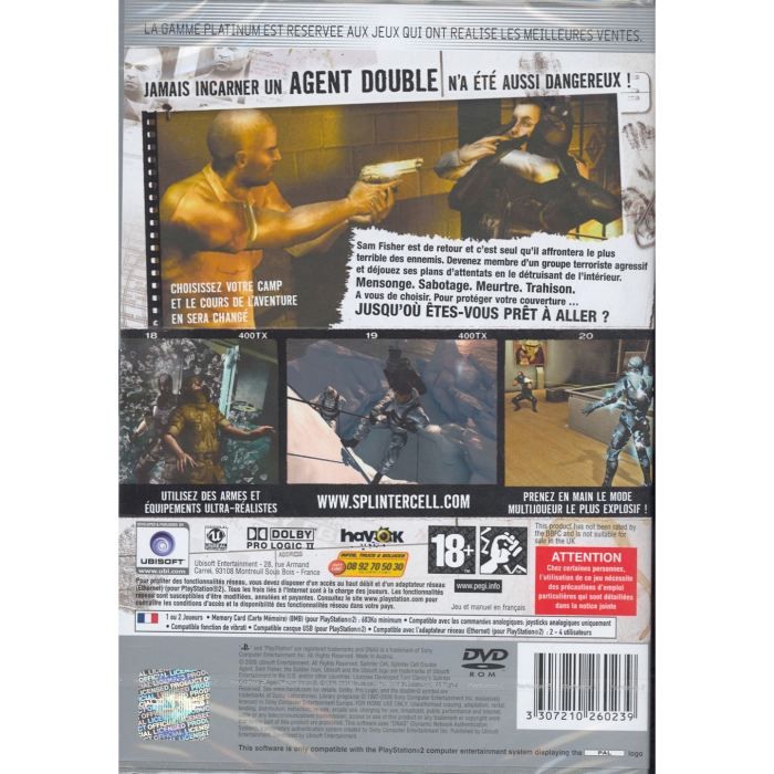 PLV Splinter Cell Chaos Theory - Affiche Promotionnelle PS2 - Bon état