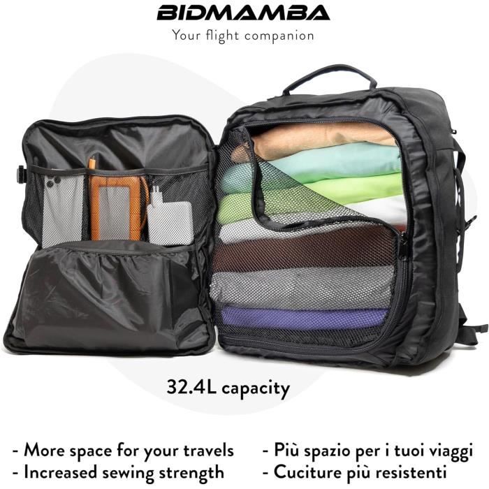 Sac Cabine Avion 45x36x20cm - Pour Easyjet, Avec Organiseurs Et Port Ordinateur