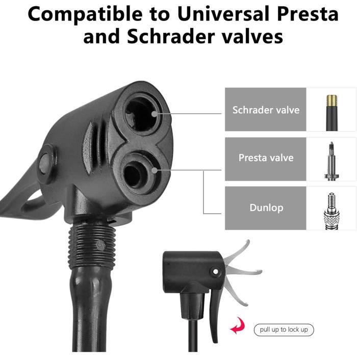 Mini Pompe à Vélo Portable WEIDMAX – 120 PSI, Valves Presta & Schrader + Accessoires Gonflage